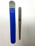 21-10 Пилка  цельнометаллическая для ногтей Зебра 13 см.