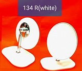 134 - R(White) Зеркало Настольное на метал. ножке  (36шт.)